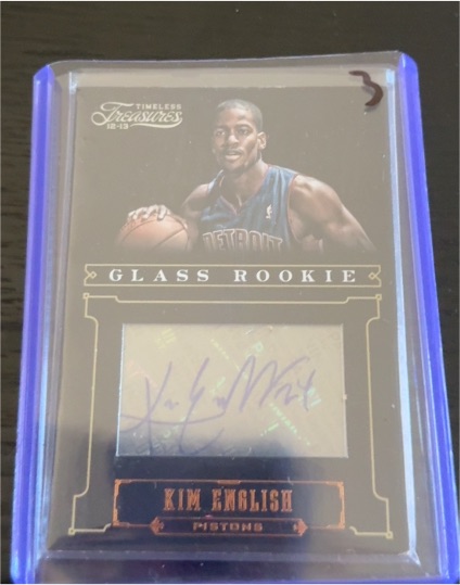 2012-13 Panini Timeless Treasures #3 Kim English Glass Rookie Autograph — front