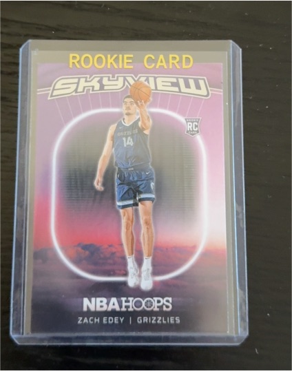 2024-25 Panini NBA Hoops Skyview #14 Zach Edey Rookie Card — front