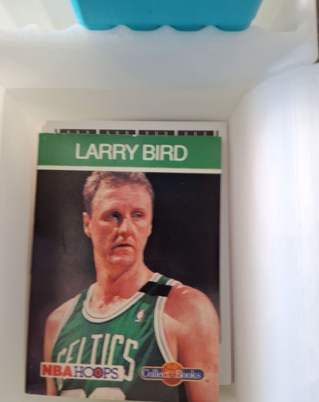 1990-91 NBA Hoops Collect-A-Books #37 Larry Bird — front