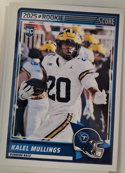 2025 Panini Score #62 Kalel Mullings — front