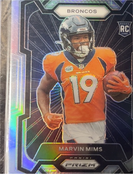 2023 Panini Prizm #318 Marvin Mims Rookie Variations Silver — front