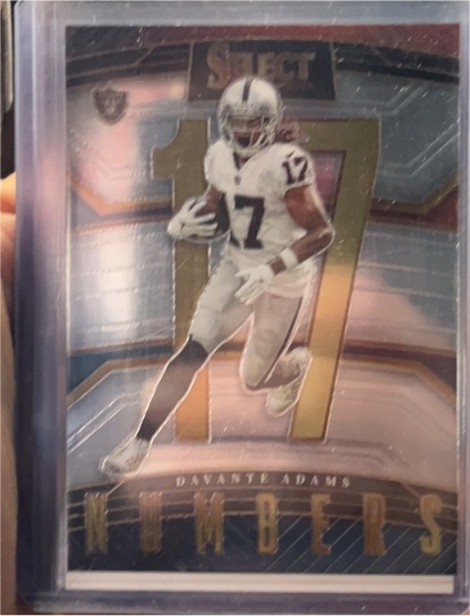2022 Panini Select Numbers #SN-17 Davante Adams — front