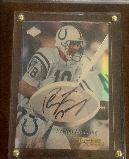 1999 Collector's Edge Pro Signatures Authentics Peyton Manning — front