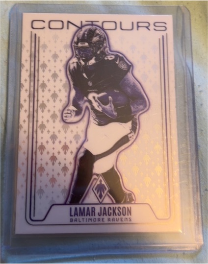 2024 Panini Phoenix #CON-LJN Lamar Jackson Contours — front