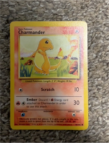 1999 Pokémon #46 Charmander — front