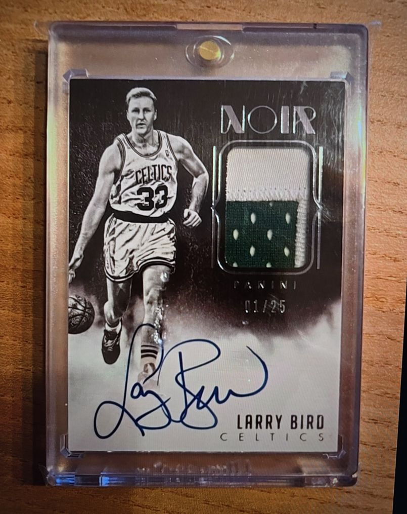2014-15 Panini Noir #AB-LB Larry Bird — front