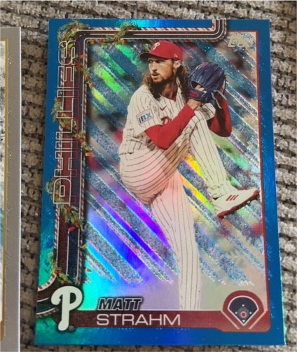 2025 Topps Holiday #H169 Matt Strahm — front