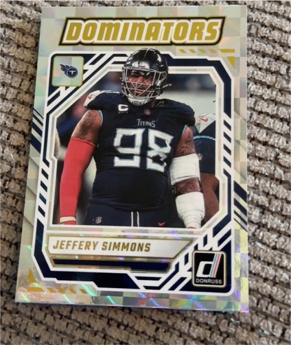 2025 Panini Donruss #DOM-JSS Jeffery Simmons Dominators — front