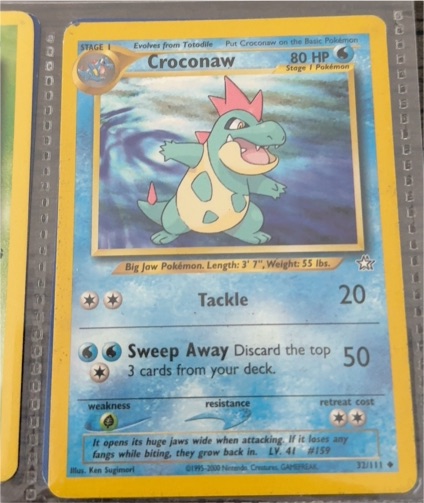 2000 Pokémon Neo Genesis #32 Croconaw — front