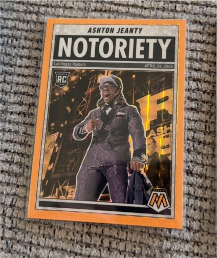 2025 Panini Mosaic #18 Ashton Jeanty Notoriety — front