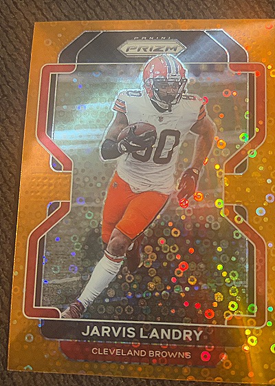 2020 Panini Prizm Orange Disco Prizm #260 Jarvis Landry — front