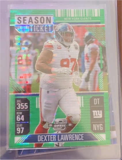 2024 Panini Contenders Optic Season Ticket Dexter Lawrence — front