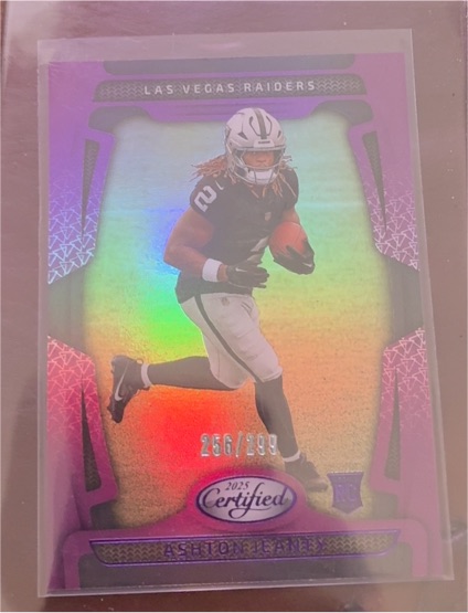 2025 Panini Certified #125 Ashton Jeanty — front