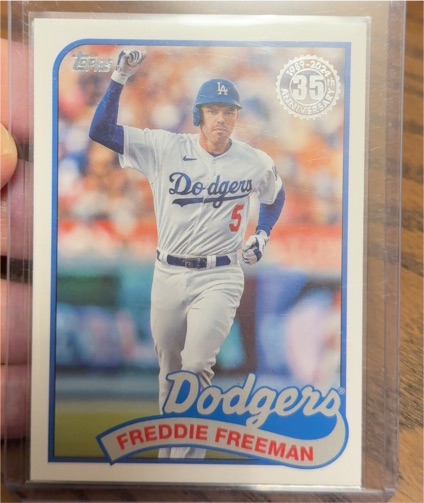 2024 Topps Series 1 1989 35th Anniversary #89B-29 Freddie Freeman — front