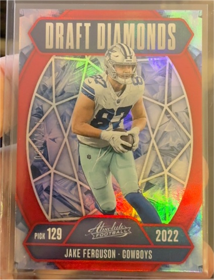 2022 Panini Absolute Football Draft Diamonds #129 Jake Ferguson — front