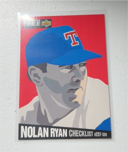 1993 Upper Deck Collector's Choice Nolan Ryan Checklist #257-320 — front