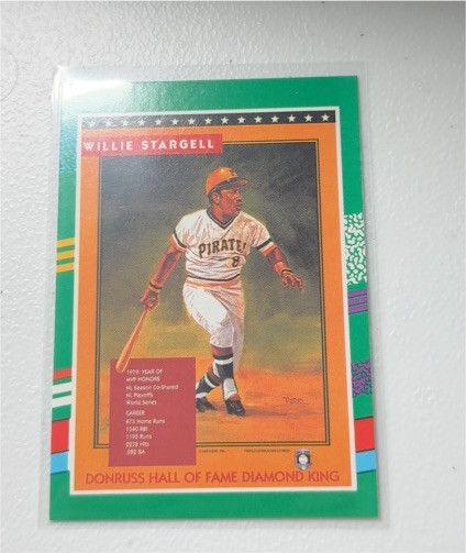 1990 Donruss Hall of Fame Diamond King #702 Willie Stargell — front