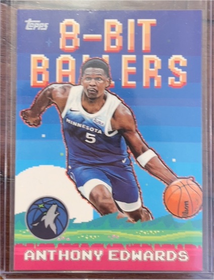 2025-26 Topps #8B-18 Anthony Edwards 8-Bit Ballers — front