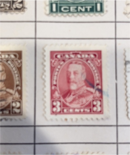 Canada 1935 #229 King George V 3 Cents — front
