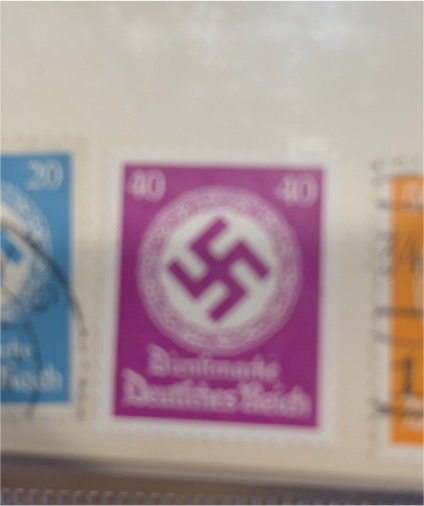 1934 Germany Official Stamp #O90 40pf Swastika — front