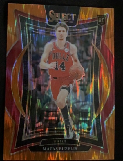 2024-25 Panini Select #70 Matas Buzelis Orange Flash Rookie — front