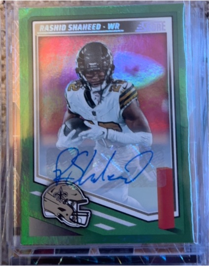 2025 Panini Score #191 Rashid Shaheed — front