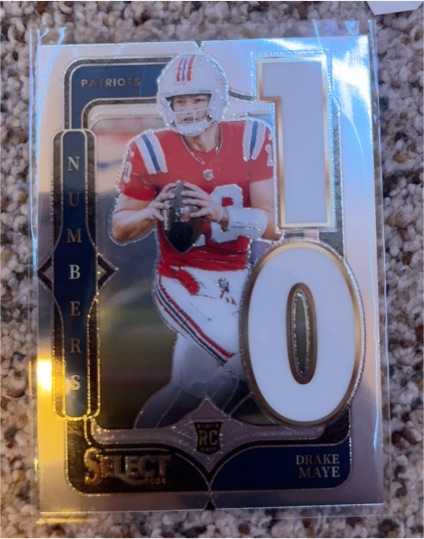 2024 Panini Select Numbers #20 Drake Maye — front