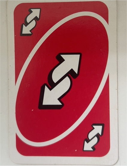 Uno Reverse Card — front