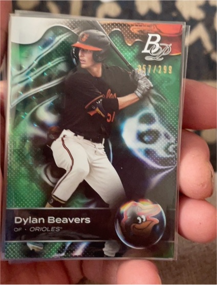 2023 Bowman Platinum #TOP-82 Dylan Beavers — front