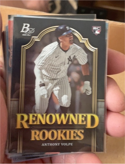 2023 Bowman Platinum #RR-20 Anthony Volpe Renowned Rookies — front