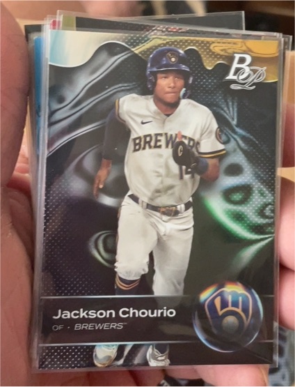 2023 Bowman Platinum Top Prospects #TOP-58 Jackson Chourio — front