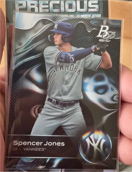 2023 Bowman Platinum #TOP-62 Spencer Jones — front