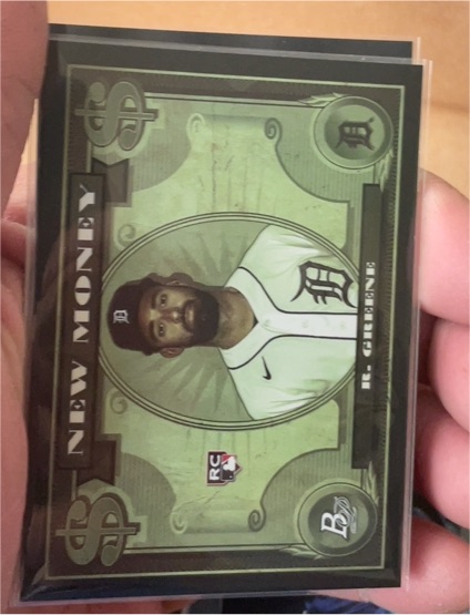 2023 Bowman Platinum New Money #NM-8 Riley Greene — front