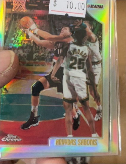 1998-99 Topps Chrome #16 Arvydas Sabonis — front