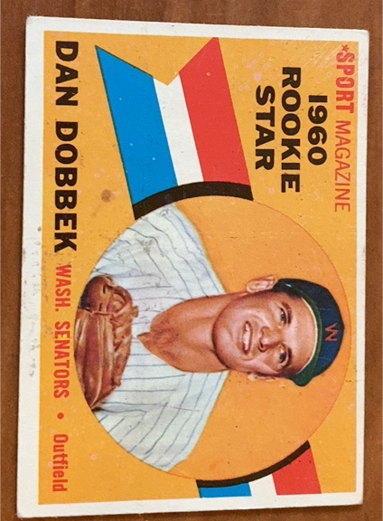 1960 Topps #123 Dan Dobbek — front