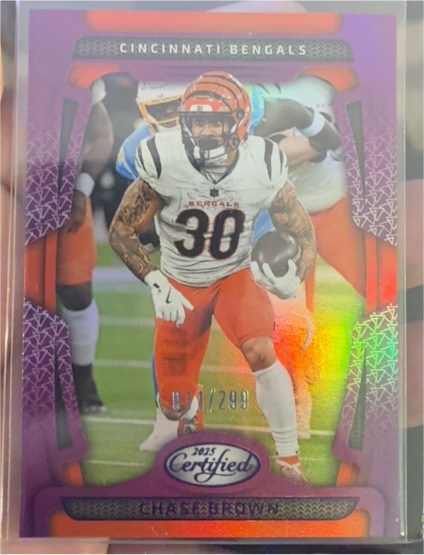 2025 Panini Certified #20 Chase Brown — front