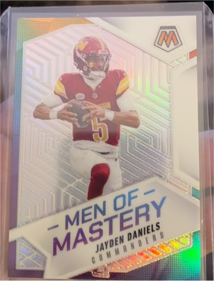 2025 Panini Mosaic Men of Mastery #5 Jayden Daniels — front