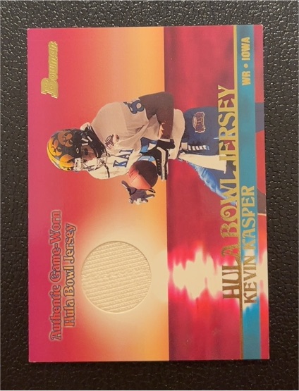 2001 Bowman Hula Bowl Jersey Kevin Kasper — front