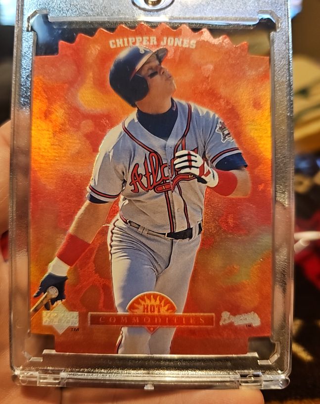 1996 Upper Deck Hot Commodities #HC11 Chipper Jones — front