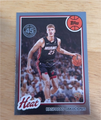 2025-26 Topps 45th Anniversary #80BK-66 Kasparas Jakučionis — front