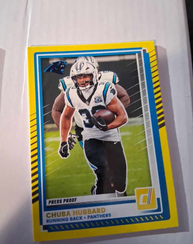 2025 Panini Donruss #79 Chuba Hubbard — front