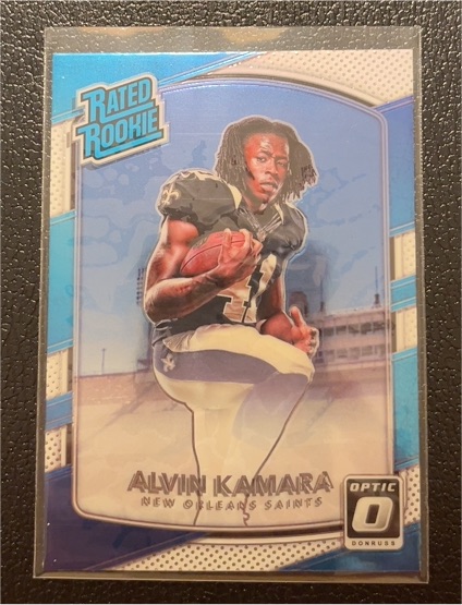 2017 Donruss Optic #199 Alvin Kamara Rated Rookie — front