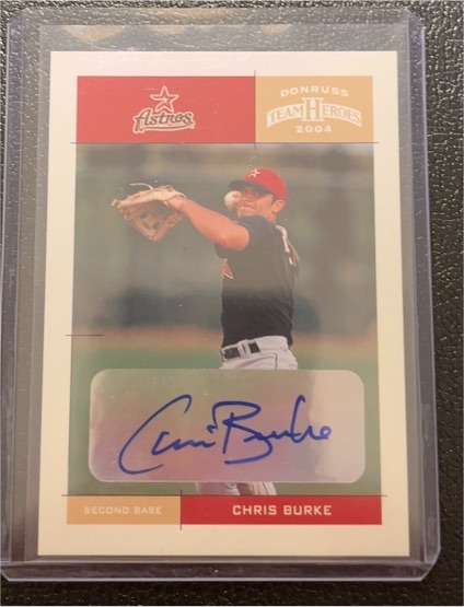 2004 Donruss Team Heroes #Chris Burke — front