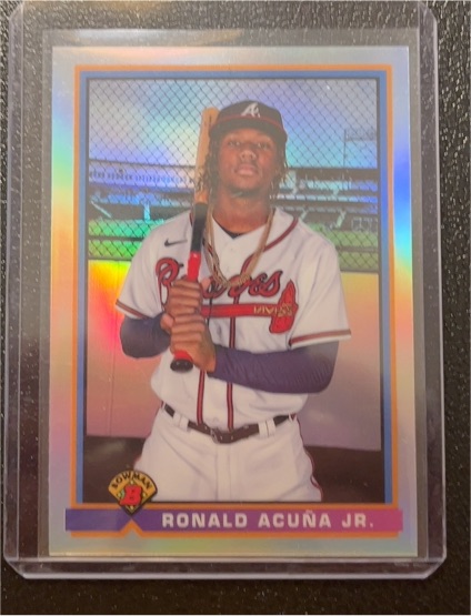 2021 Bowman Chrome 1991 Bowman #91B-RA Ronald Acuna Jr. — front