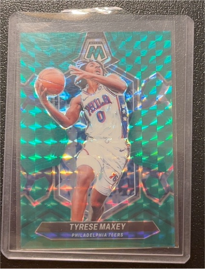 2023-24 Panini Mosaic #79 Tyrese Maxey — front