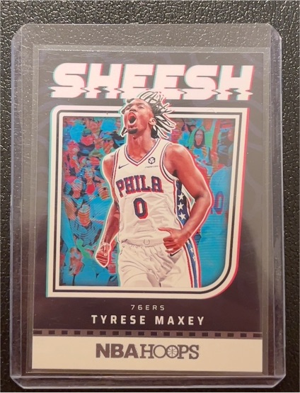 2024-25 Panini NBA Hoops #18 Tyrese Maxey — front