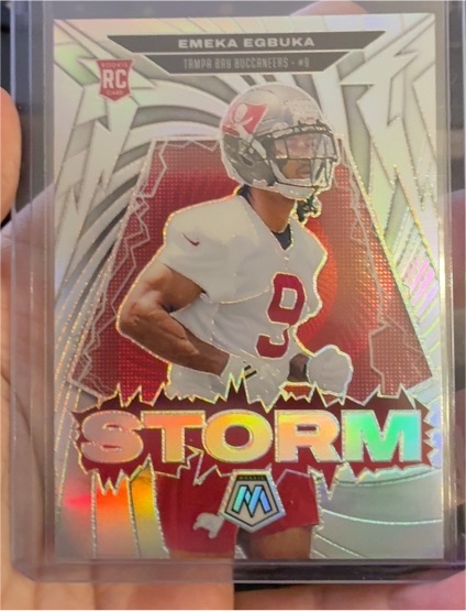 2025 Panini Mosaic #9 Emeka Egbuka Storm — front