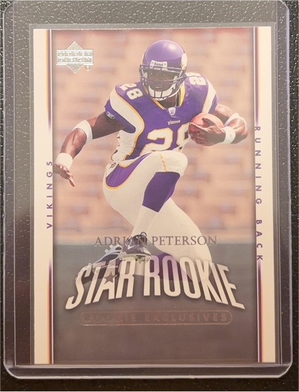 2007 Upper Deck #279 Adrian Peterson Rookie Exclusives Star Rookies — front