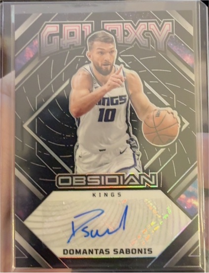 2022-23 Panini Obsidian Galaxy #GI-DS Domantas Sabonis — front