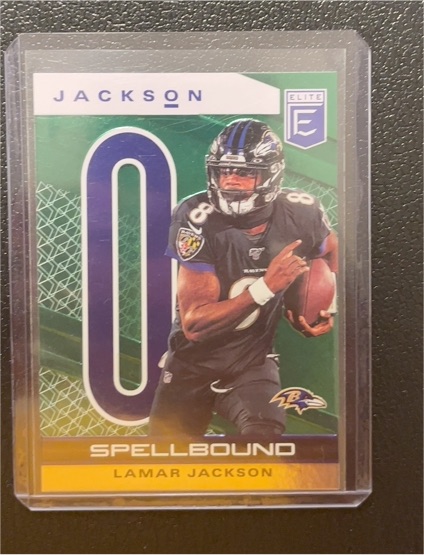 2020 Panini Donruss Elite #0 Lamar Jackson Spellbound — front